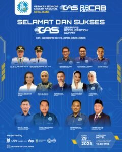 Gekrafs Kota Jambi Gelar GAS 2025 untuk Percepat Pertumbuhan Ekosistem Kreatif