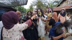 Tradisi Topeng Labu di Kawasan Cagar Budaya Nasional Muaro Jambi Bertahan di Tangan Anak Desa