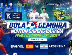 Pemkot Jambi Gelar Nobar Final Piala Dunia 2026, Siapkan Voucher Belanja Gratis, Hingga Gerai Layanan Kependudukan dan Sosial 